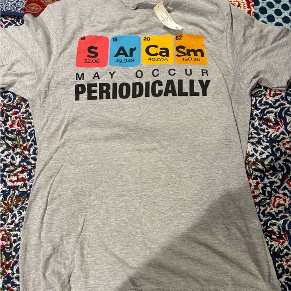 Tops - GIFT FOR YOUR GRAD - Gray Periodic Table Graphic T-Shirt